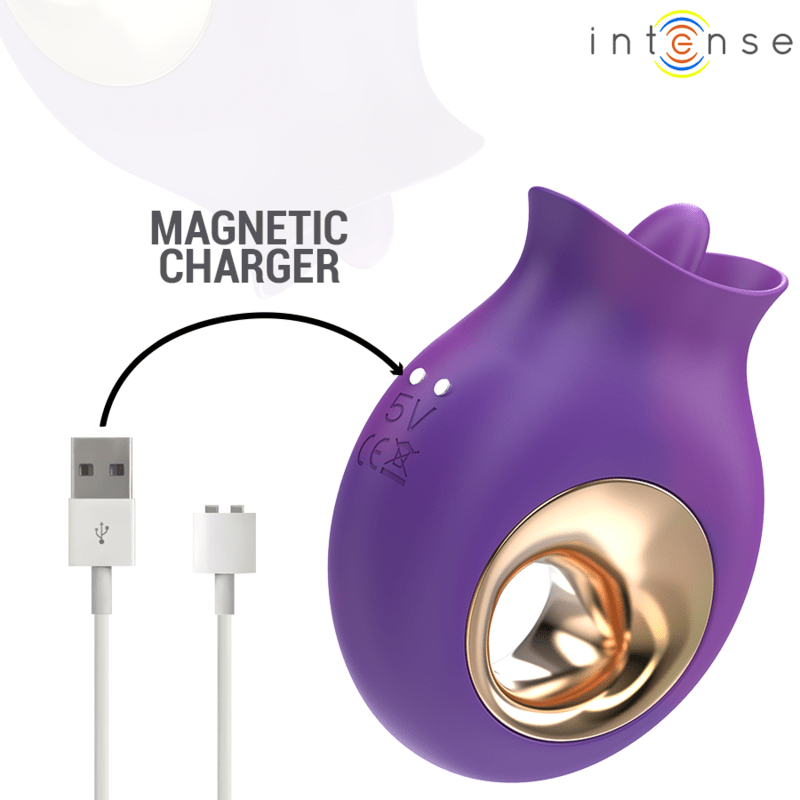 INTENSE - TULI CLITORIS STIMULATOR 9 VIBRATIONS & 9 OSCILLATIONS PURPLE - Toys "n" Us