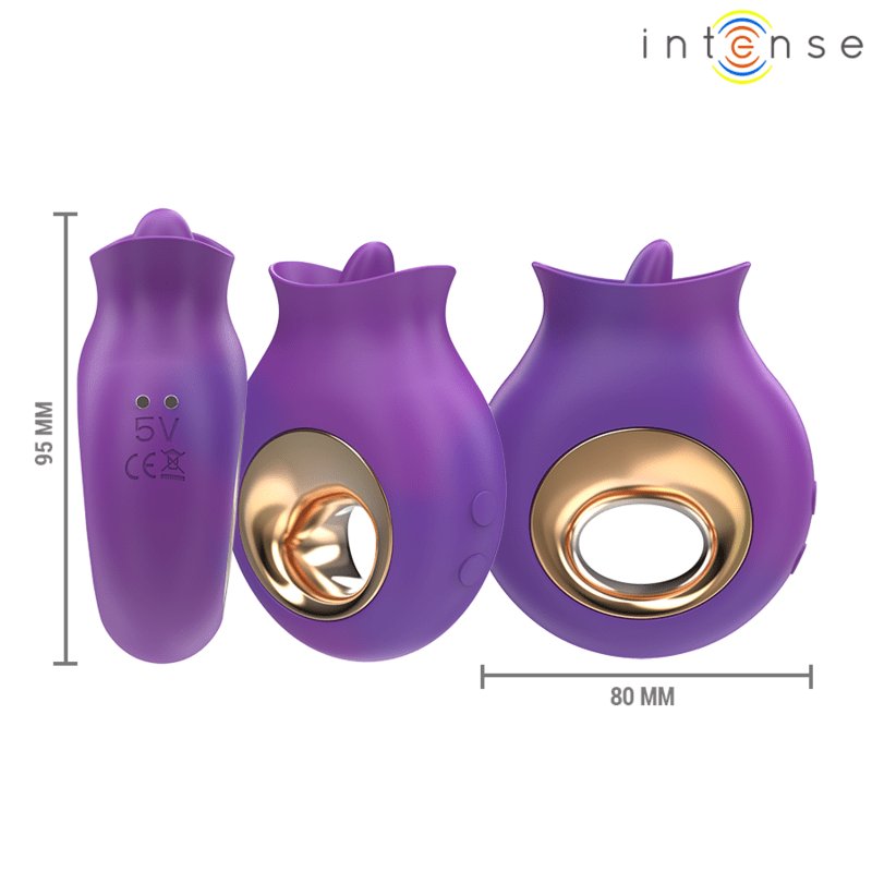 INTENSE - TULI CLITORIS STIMULATOR 9 VIBRATIONS & 9 OSCILLATIONS PURPLE - Toys "n" Us