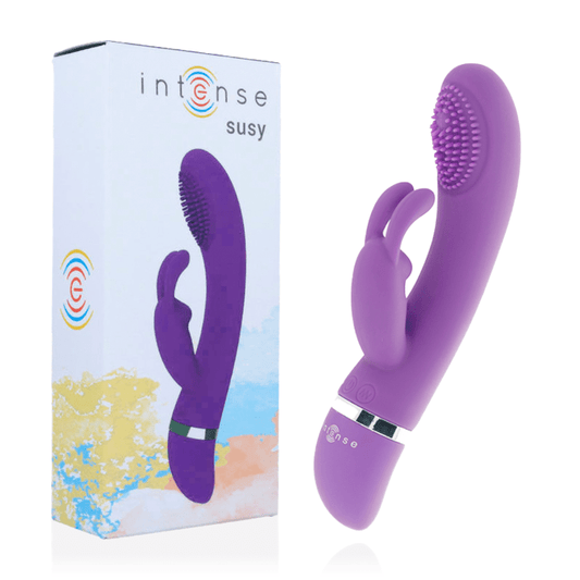 INTENSE - VIBRADOR OSCILANTE SUSY SILICON RABBIT LILAC - Toys "n" Us