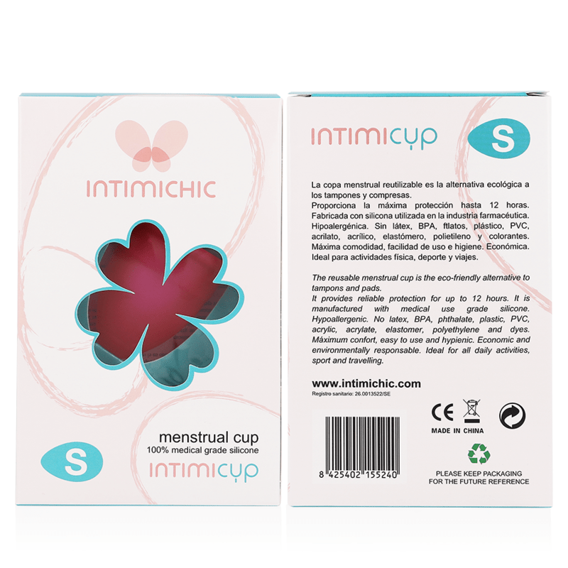 INTIMICHIC - COPO MENSTRUAL GRAU MÉDICO SILICONE - TAMANHO S - Toys "n" Us