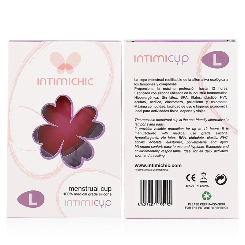 INTIMICHIC - COPO MENSTRUAL GRAU MÉDICO SILICONE - TAMANHO S - Toys "n" Us