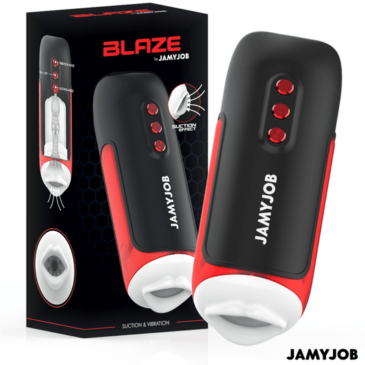 JAMYJOB - BLAZE AUTOMATIC MOUTH MASTURBATOR 5 SUCTION AND VIBRATION MODES - Toys "n" Us