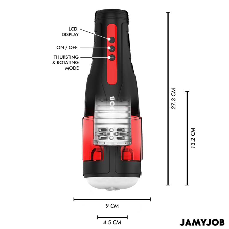 JAMYJOB - CYCLONE AUTOMATIC VAGINA MASTURBATOR 10 ROTATION AND THRUST MODES - Toys "n" Us