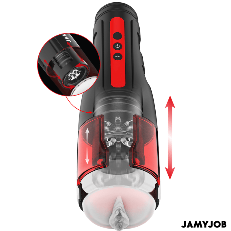 JAMYJOB - CYCLONE AUTOMATIC VAGINA MASTURBATOR 10 ROTATION AND THRUST MODES - Toys "n" Us