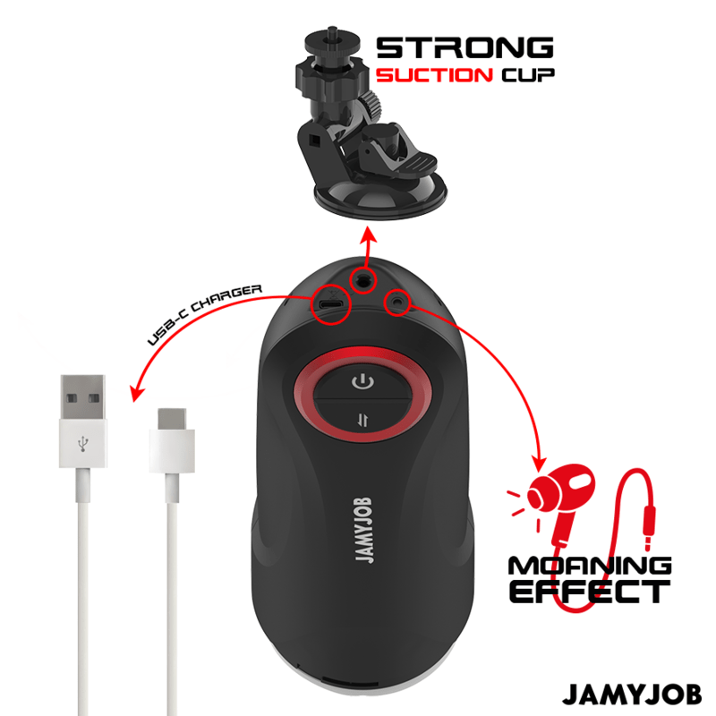 JAMYJOB - GRAVITY AUTOMATIC VAGINA MASTURBATOR 5 THRUSTING MODES AND SOUND EFFECT - Toys "n" Us