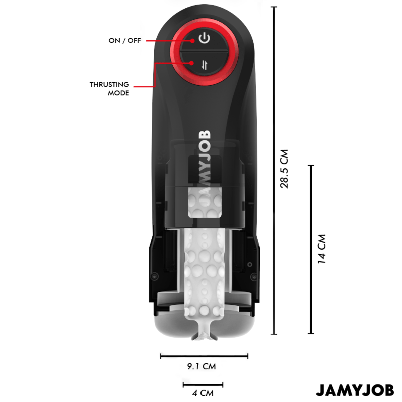 JAMYJOB - GRAVITY AUTOMATIC VAGINA MASTURBATOR 5 THRUSTING MODES AND SOUND EFFECT - Toys "n" Us