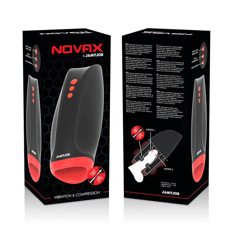 JAMYJOB - MASTURBADOR NOVAX COM VIBRAO E COMPRESSO - Toys "n" Us
