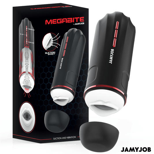 JAMYJOB - MEGABITE AUTOMATIC MOUTH MASTURBATOR 5 SUCTION AND VIBRATION MODES - Toys "n" Us