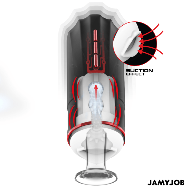JAMYJOB - MEGABITE AUTOMATIC MOUTH MASTURBATOR 5 SUCTION AND VIBRATION MODES - Toys "n" Us
