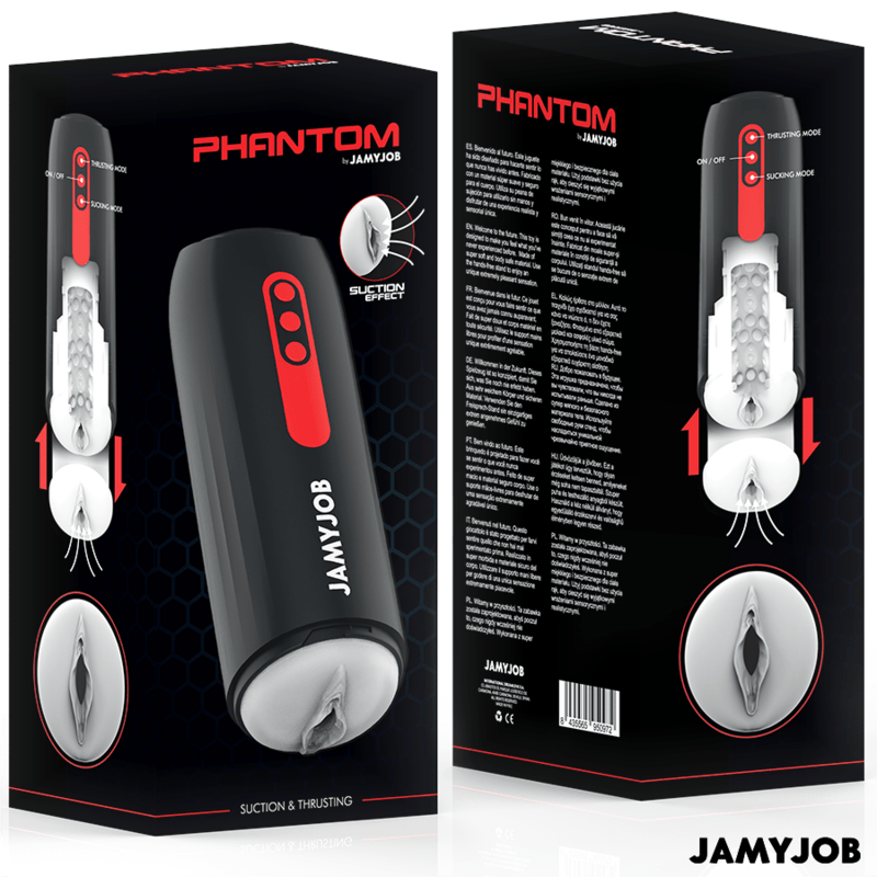JAMYJOB - PHANTOM AUTOMATIC VAGINA MASTURBATOR 5 SUCTION AND THRUST MODES - Toys "n" Us