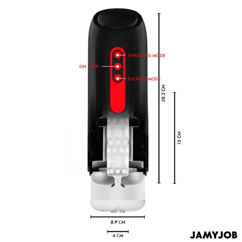 JAMYJOB - PHANTOM AUTOMATIC VAGINA MASTURBATOR 5 SUCTION AND THRUST MODES - Toys "n" Us