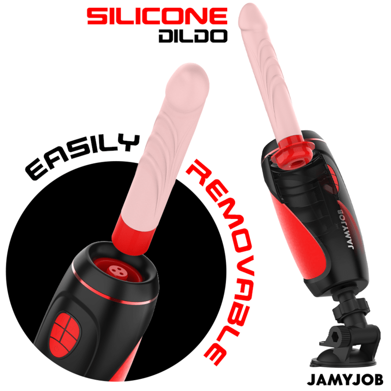 JAMYJOB - PYSTON BASE AUTOMATIC MASTURBATOR WITH REMOTE CONTROL DILDO - Toys "n" Us
