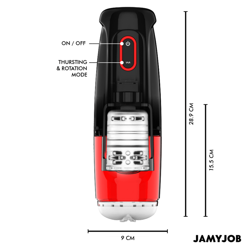 JAMYJOB - STORM AUTOMATIC VAGINA MASTURBATOR 10 ROTATION AND THRUST MODES - Toys "n" Us
