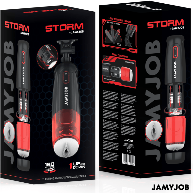 JAMYJOB - STORM AUTOMATIC VAGINA MASTURBATOR 10 ROTATION AND THRUST MODES - Toys "n" Us