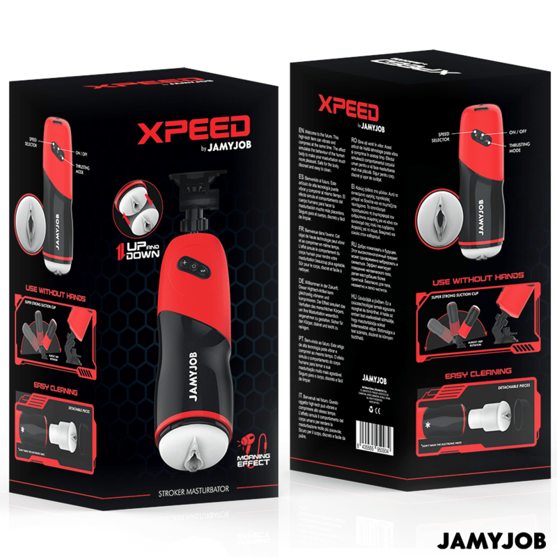 JAMYJOB - XPEED AUTOMATIC VAGINA MASTURBATOR 5 THRUSTING MODES AND SOUND EFFECT - Toys "n" Us