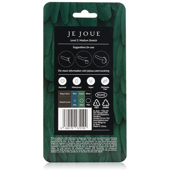 JE JOUE - ANEL DE SILICONE VERDE CHOKE MÉDIO - Toys "n" Us