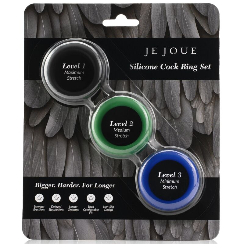 JE JOUE - CONJUNTO DE SILICONE ANÉIS DE SILICONE PARA O PÉNIS - Toys "n" Us