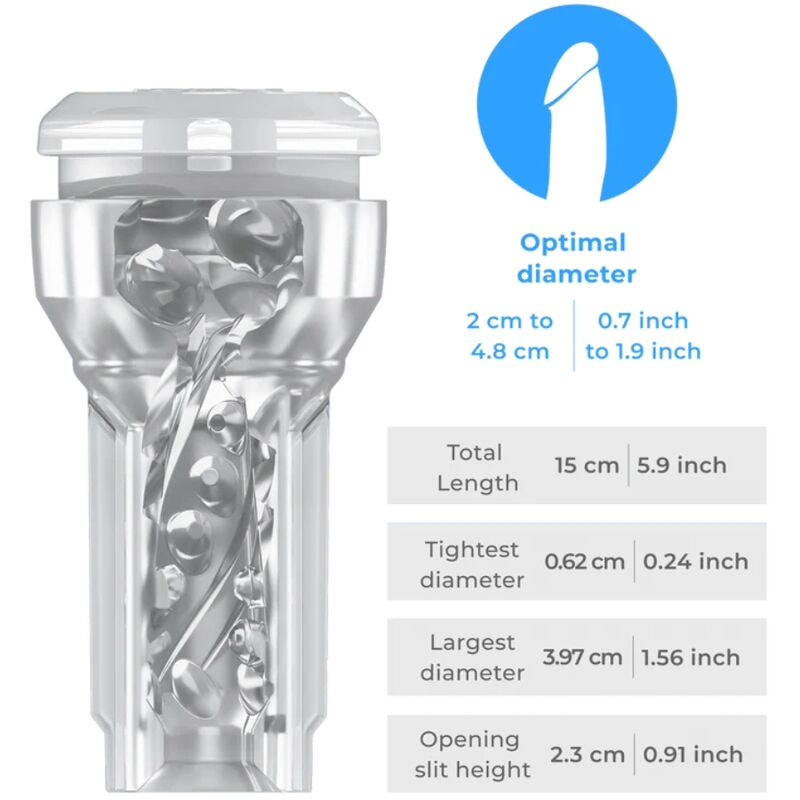 KIIROO - FEEL POCKET STROKER CRYSTAL BY KIIROO TRANSPARENT - Toys "n" Us