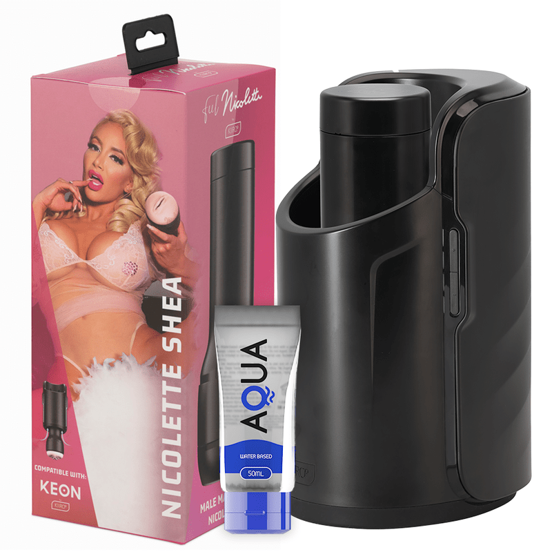 KIIROO - KEON + FEEL NICOLETTE SHEA STROKER + AQUA QUALITY LUBRICANT 50 ML - Toys "n" Us
