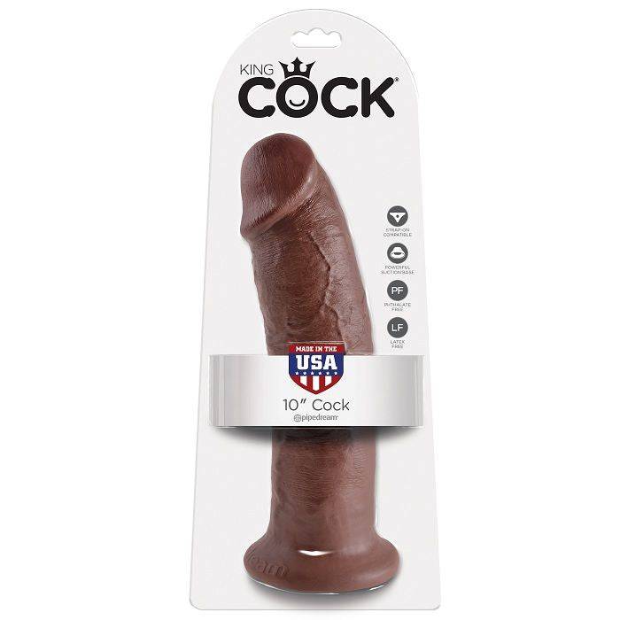 KING COCK - 10 DILDO MARROM 25.4 CM - Toys "n" Us