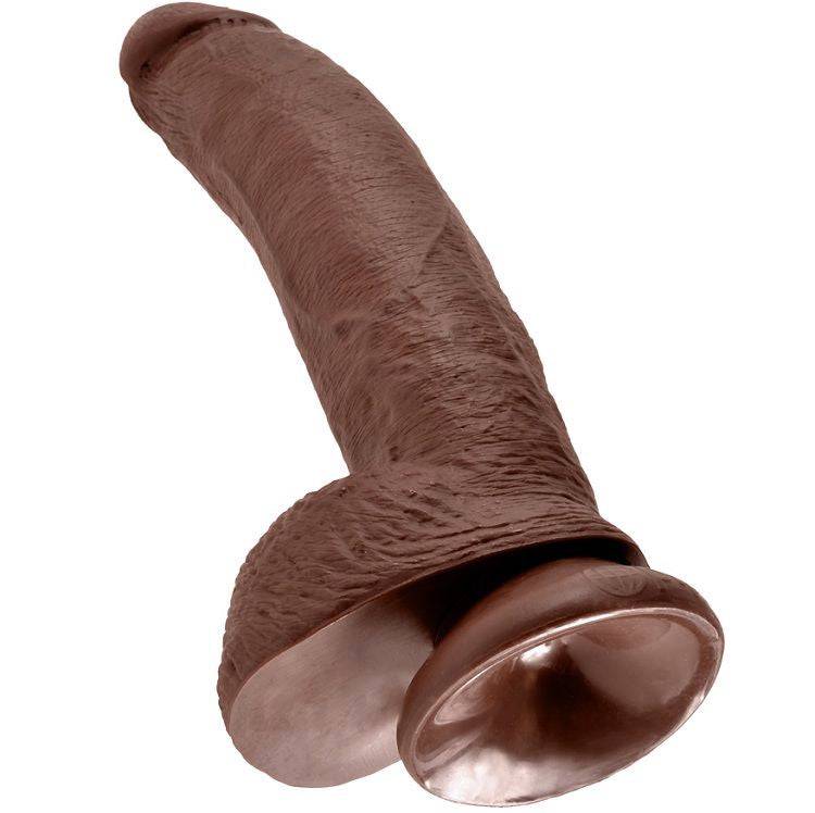 KING COCK - 9 DILDO CASTANHO COM BOLAS 22.9 CM - Toys "n" Us