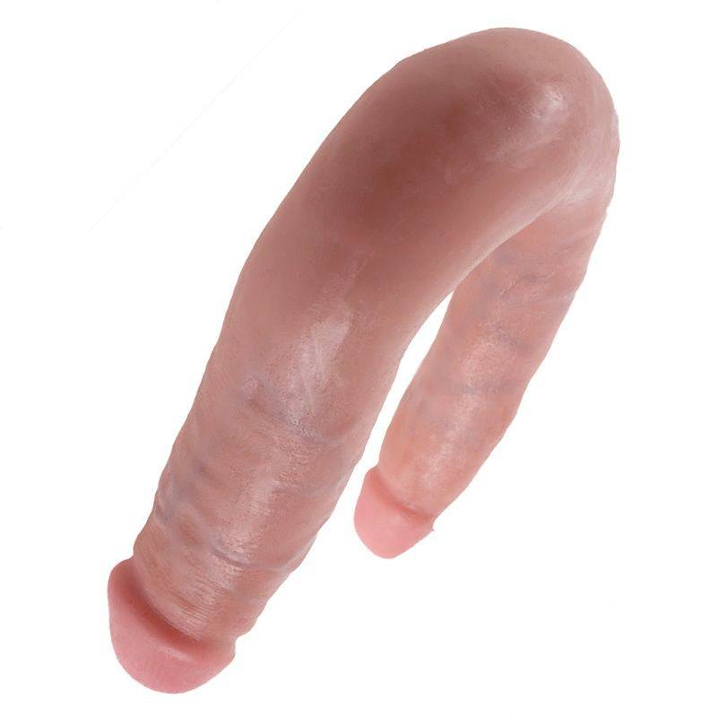 KING COCK - DILDO DE DUPLA PENETRAO 12.7 CM NATURAL - Toys "n" Us