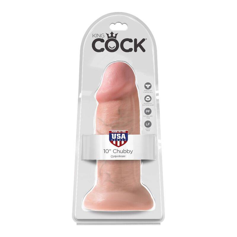 KING COCK - DILDO REALÍSTICO CHUBBY 25.4 CM - Toys "n" Us