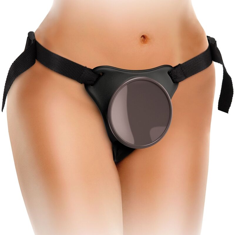 KING COCK - ELITE DELUXE ADJUSTABLE HARNESS KIT RING WITH TESTICLES & DILDO 20.3 CM - Toys "n" Us