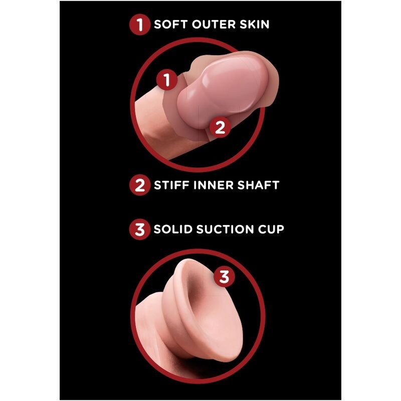 KING COCK - PLUS 3D DILDO BALANANDO BOLAS 15.2 CM PELE CLARA - Toys "n" Us