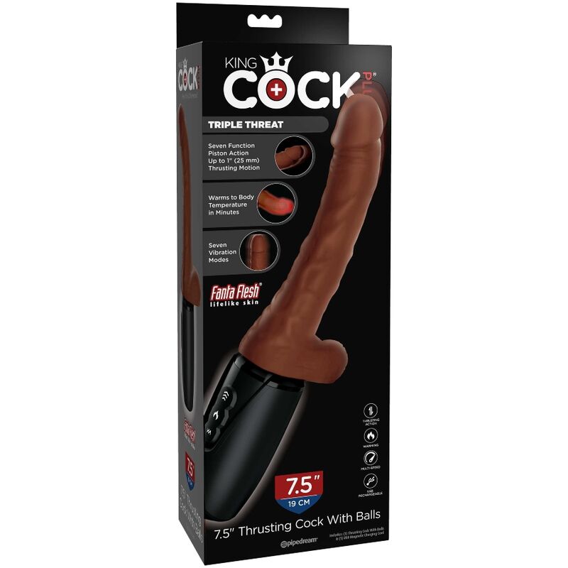 KING COCK - PLUS TRIPLE THREAT TOM DE PELE CASTANHO - Toys "n" Us