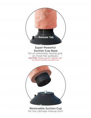 KING COCK - VIBRADOR DILDO 20.32 CM NATURAL - Toys "n" Us