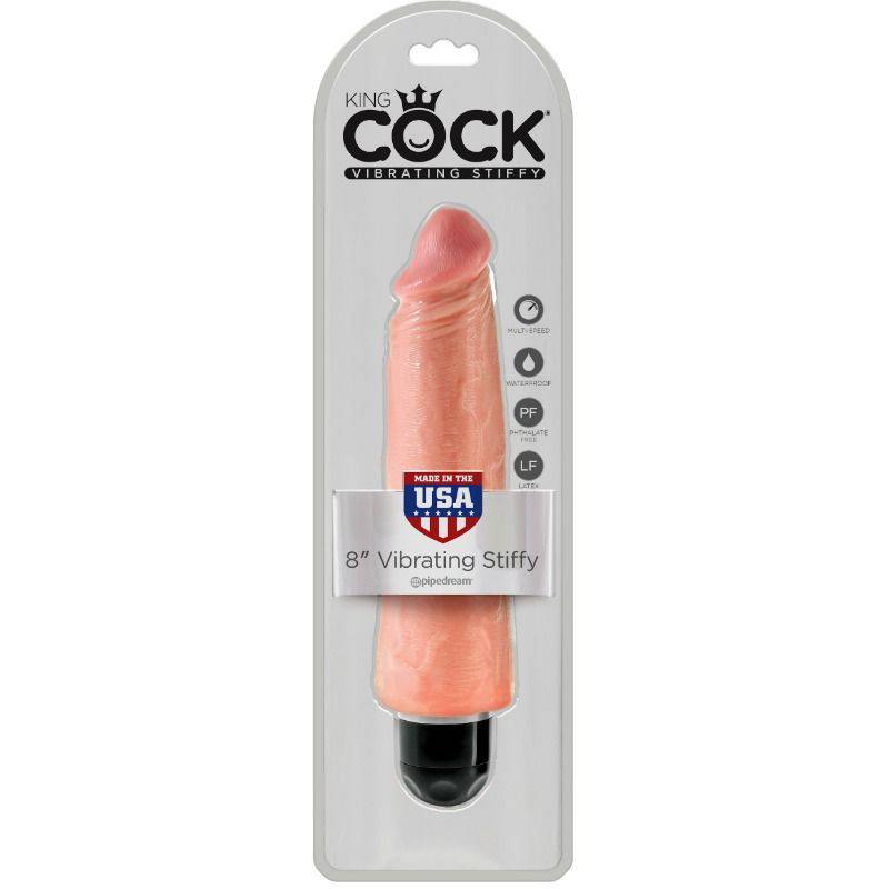 KING COCK - VIBRADOR REALÍSTICO STIFFY 20.3 CM NATURAL - Toys "n" Us