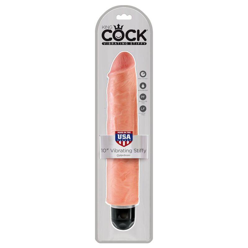 KING COCK - VIBRADOR REALÍSTICO STIFFY 25.4 CM NATURAL - Toys "n" Us