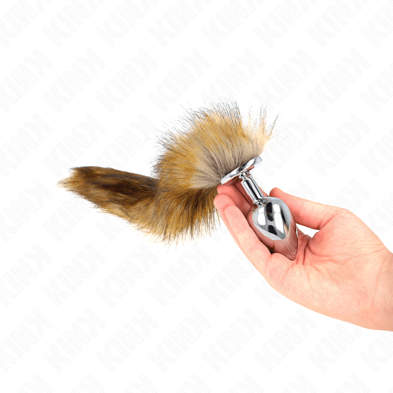 KINK - ANAL PLUG SIZE L 10 X 4 CM WITH SYNTHETIC TAIL 40 CM BROWN - Toys "n" Us