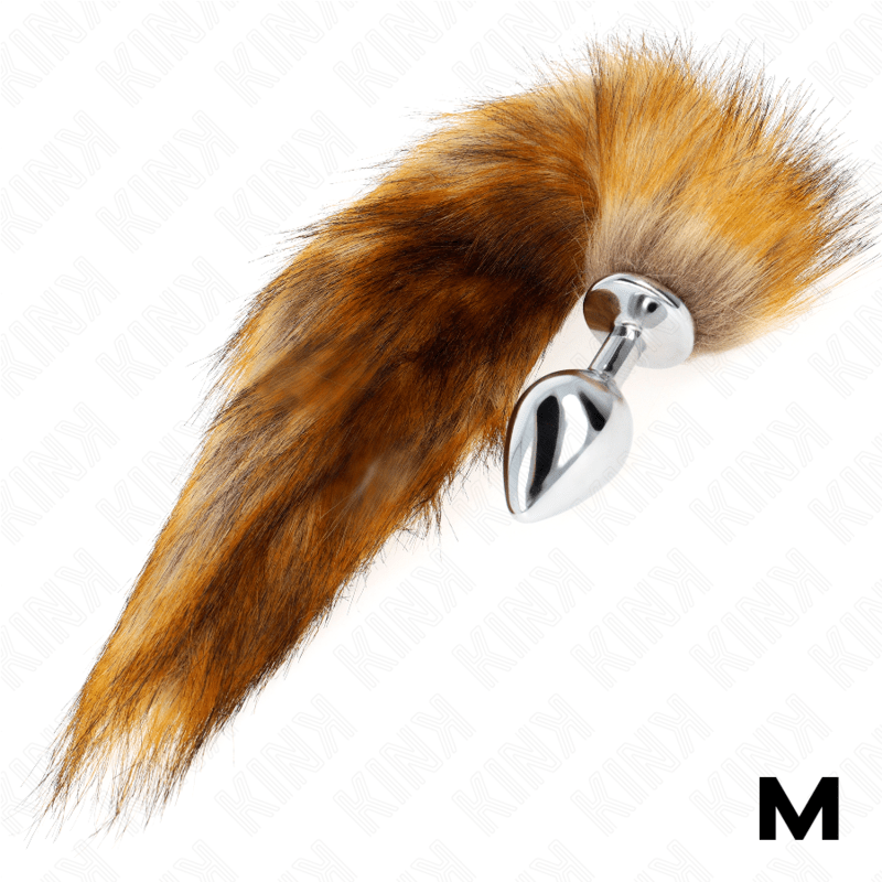 KINK - ANAL PLUG SIZE M 8 X 3.5 CM WITH SYNTHETIC TAIL 40 CM BROWN - Toys "n" Us