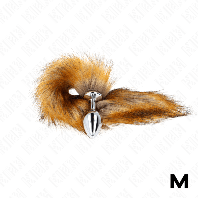 KINK - ANAL PLUG SIZE M 8 X 3.5 CM WITH SYNTHETIC TAIL 40 CM BROWN - Toys "n" Us