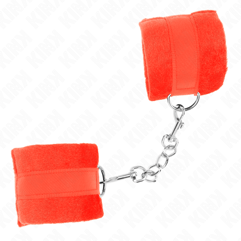 KINK - BEGINNER FUR HAND CUFFS RED 30 X 7 CM - Toys "n" Us