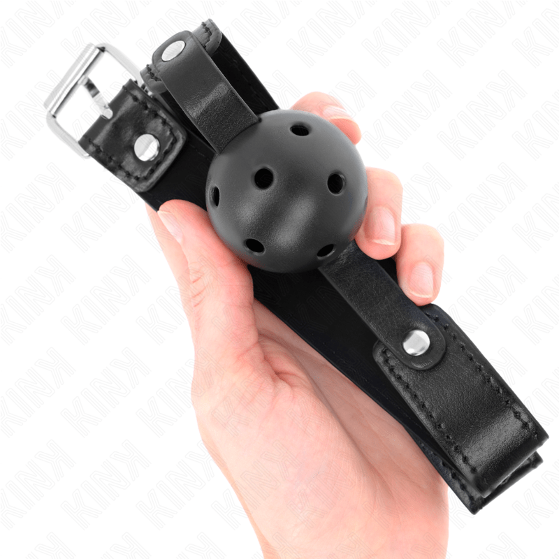 KINK - BLACK BREATHABLE BALL 4.5 CM GAG 65 x 2.5 CM - Toys "n" Us