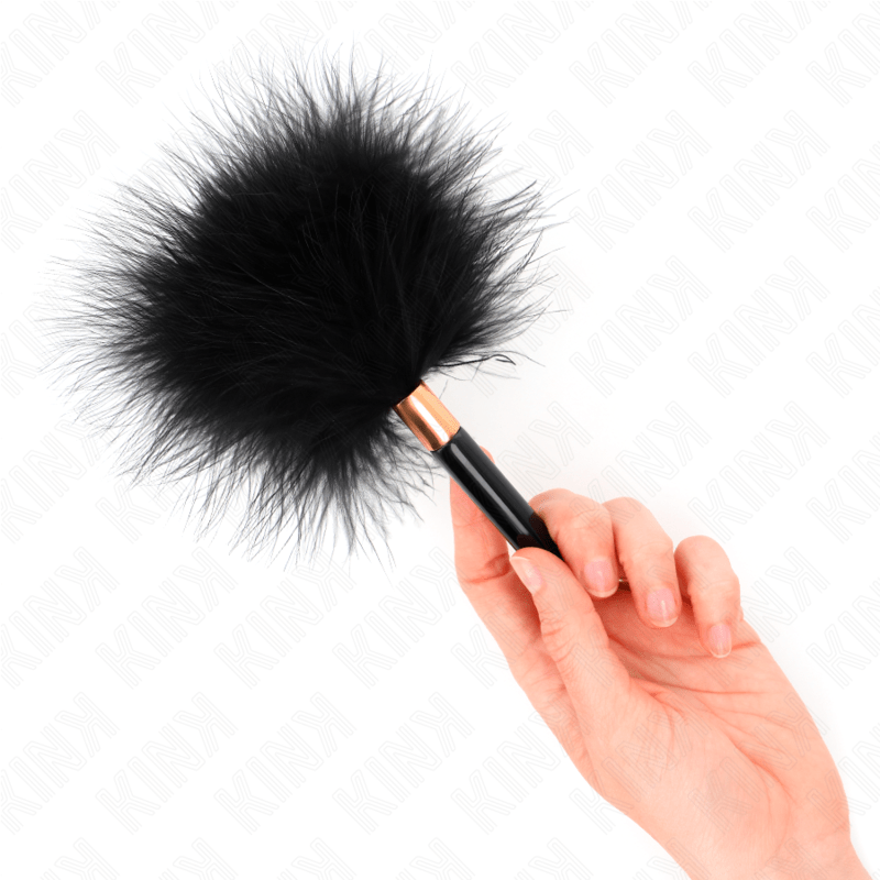 KINK - BLACK GOLD METAL TICKLE FEATHERS 18 CM - Toys "n" Us