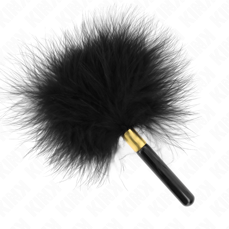 KINK - BLACK GOLD METAL TICKLE FEATHERS 18 CM - Toys "n" Us