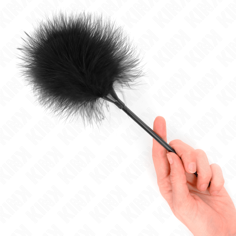 KINK - BLACK TICKLE FEATHERS USED FOR THE BONDAGE KIT 27 CM - Toys "n" Us