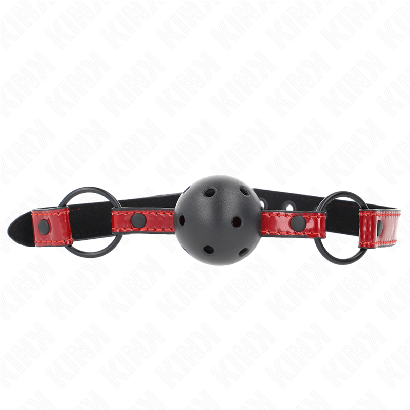 KINK - BOLA DE COURO BRILHANTE 4,5 CM MORDAÇA 63,5 X 2 CM AJUSTÁVEL 41 X 59 CM - Toys "n" Us