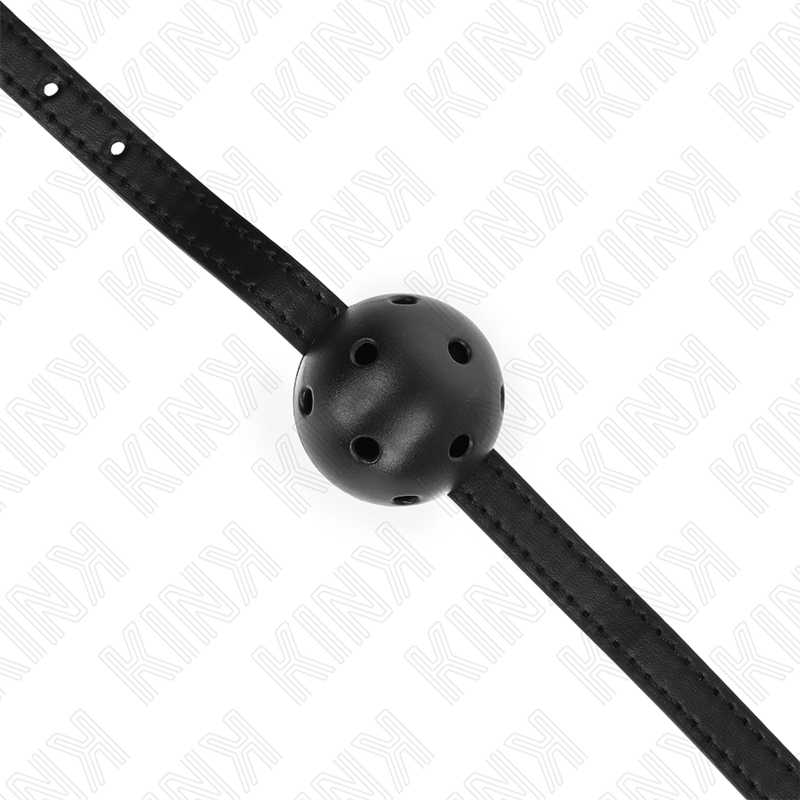 KINK - BOLA RESPIRÁVEL PRETA SIMPLICITY 4,5 CM MORDAÇA 62 x 1,5 CM - Toys "n" Us