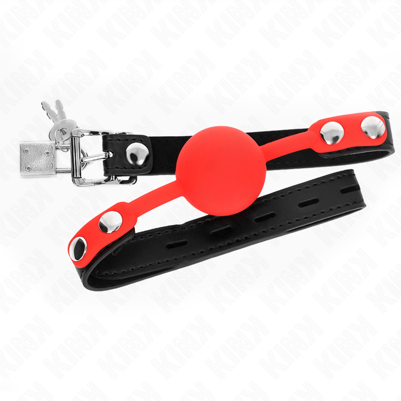 KINK - BOLA SILICONE MORDAÇA 4 CM COM FECHADURA 60 x 2 CM - Toys "n" Us