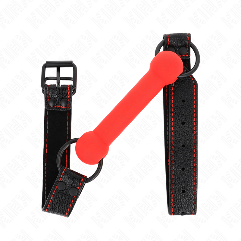 KINK - BONE GAG WITH LEATHERETTE STRAP RED ADJUSTABLE 41 - 57 CM - Toys "n" Us