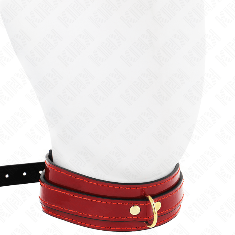 KINK - COLAR AJUSTÁVEL VINHO TINTO COM DETALHES DOURADOS 29 - 42,5 CM X 4 CM - Toys "n" Us