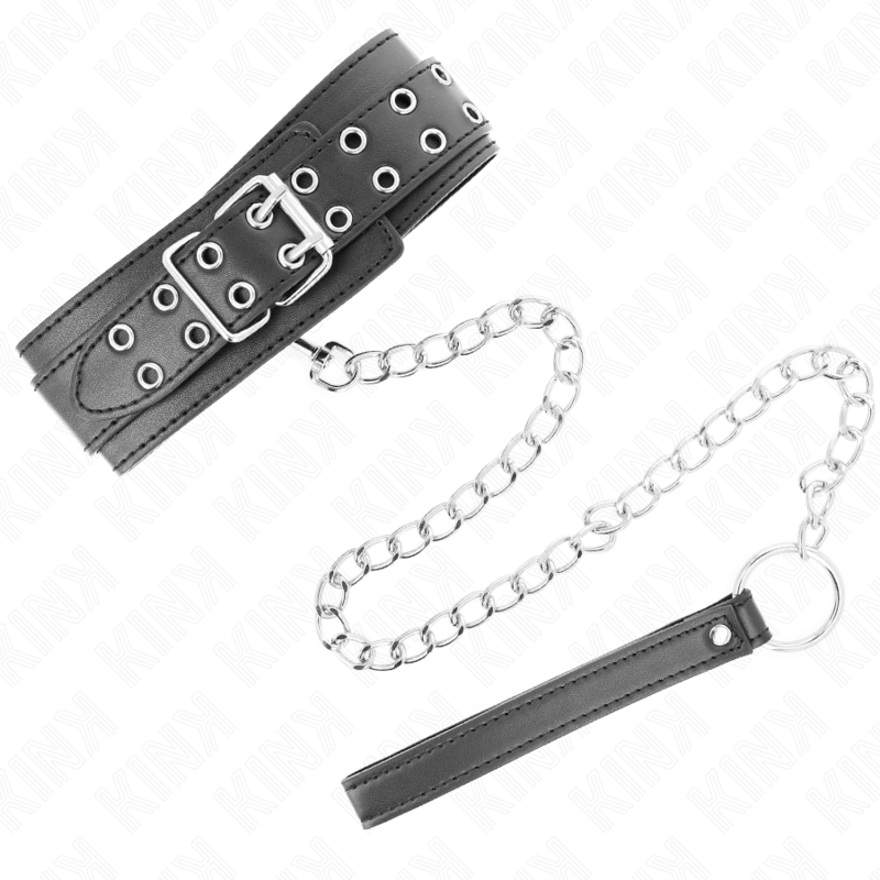 KINK - COLAR COM ALÇA 65 CM FIVELAS PRATA AJUSTÁVEIS 33 - 46 CM X 5,5 CM - Toys "n" Us