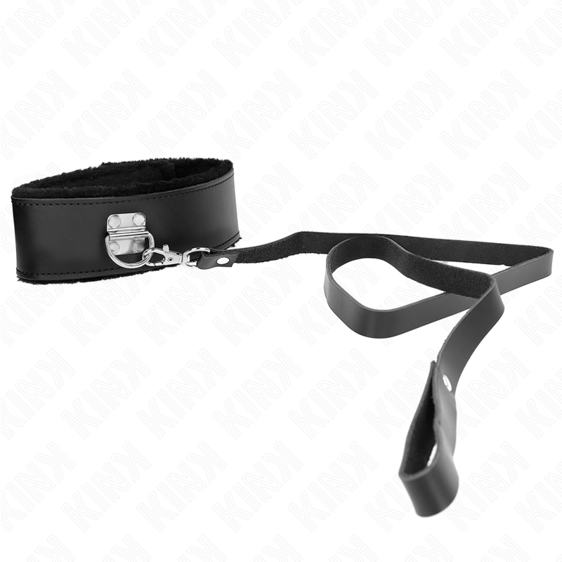 KINK - COLAR COM CINTO 116 CM COM ALÇA DE COURO PRETA AJUSTÁVEL 40 - 48 CM X 6 CM - Toys "n" Us