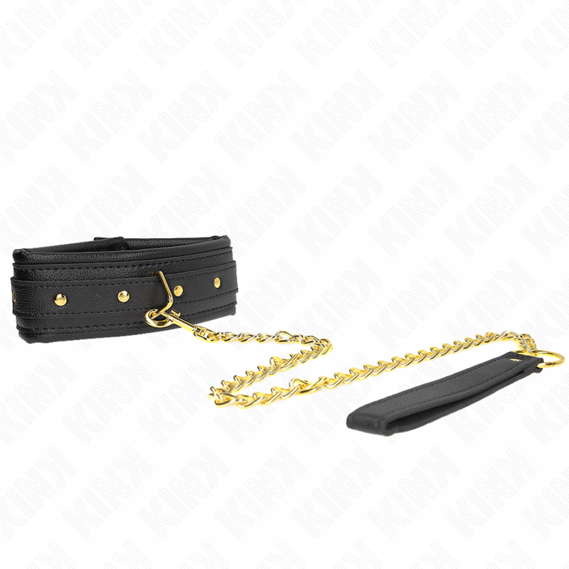 KINK - COLAR COM ESPONJA ALÇA DE IMITAÇÃO DE COURO MODELO 1 AJUSTÁVEL 37 - 54 CM X 3 CM - Toys "n" Us