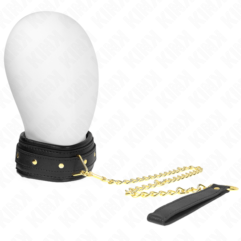 KINK - COLAR COM ESPONJA ALÇA DE IMITAÇÃO DE COURO MODELO 1 AJUSTÁVEL 37 - 54 CM X 3 CM - Toys "n" Us